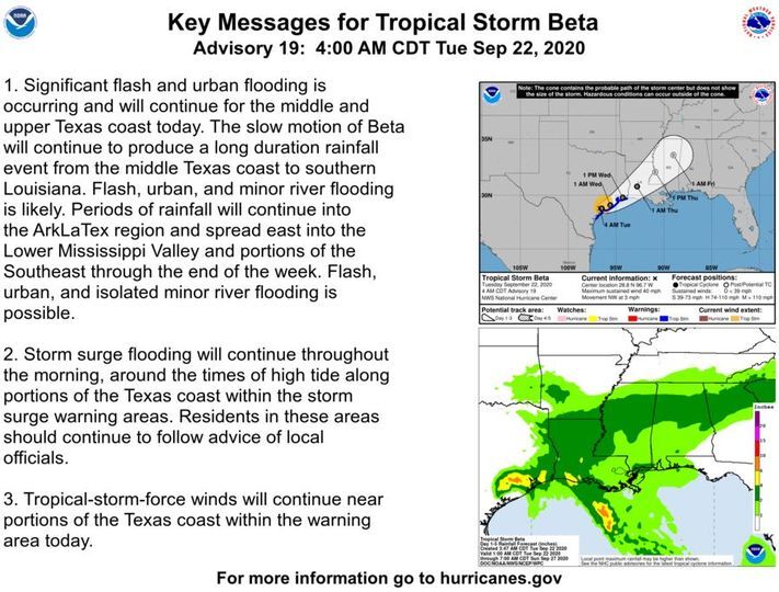 Beta makes landfall; 'this event is not over'